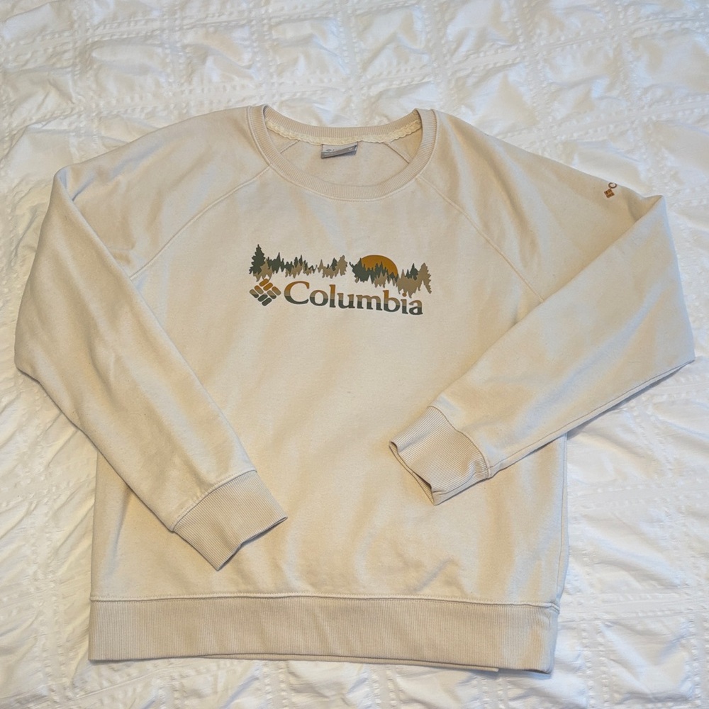 Columbia Cream Crewneck Sweatshirt